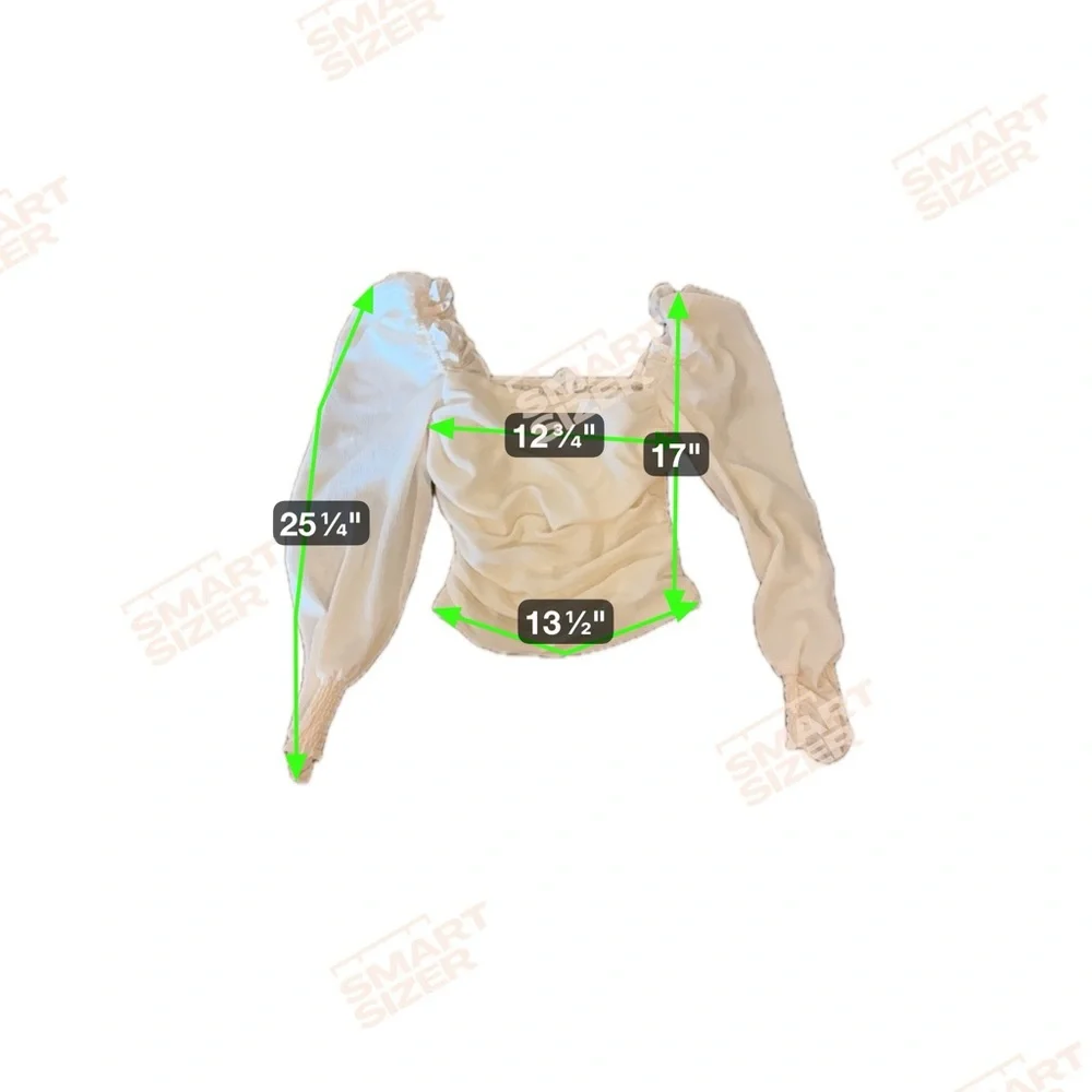 Astr Cream Puff Sleeve‎ Blouse